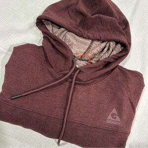 Gerry Weber Dark Red Burgundy Lightweight Pullover Stretch Hoodie w Pocket XL